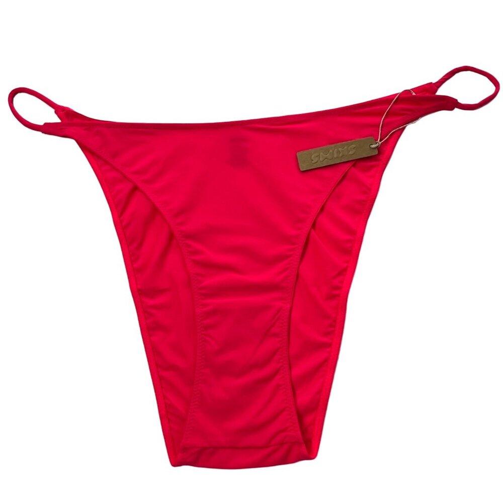 SKIMS Micro Cording V Cheeky Bikini Dark Pink 4X‎